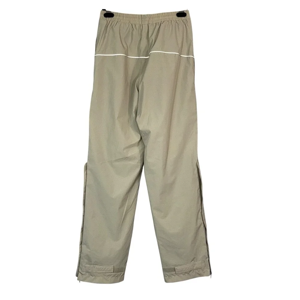 BMW Mesh Lined Weather Riding Pants Unisex Sz S Beige Layered Ankle Zip Pockets